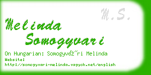 melinda somogyvari business card